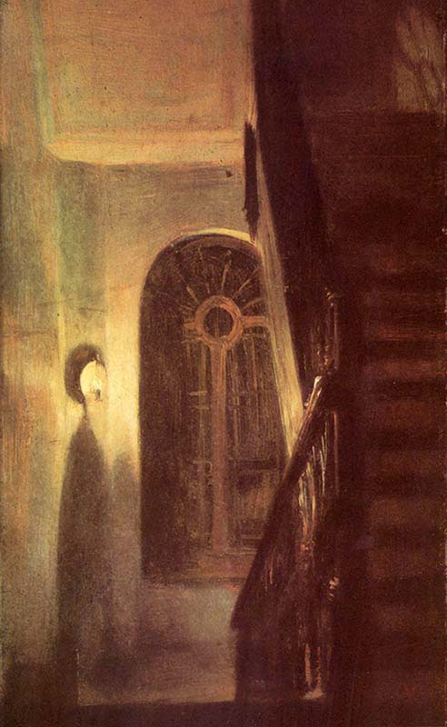 Porch with Night Lights